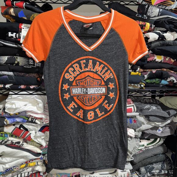 Y2K 2017 Harley Davidson Women’s Screamin Eagle Shirt Size Small - Picture 1 of 5